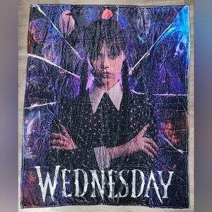 Addams Family Wednesday Addams Plush Throw Blanket 40 x 52in.